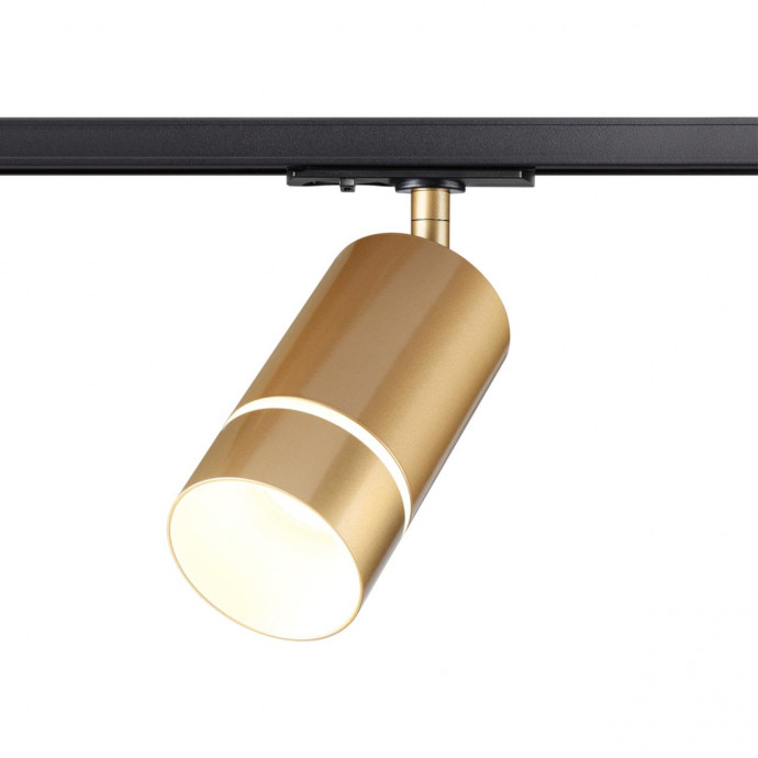 370780 PORT NT21 086 золото Светильник трековый однофазный трехжильный IP20 GU10 9W 235V ELINA