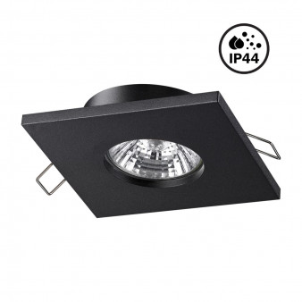 370805 SPOT NT22 287 черный Светильник встраиваемый влагозащищенный IP44 GU10 50W 220V AQUA