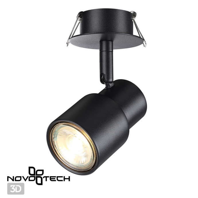 370924 SPOT NT22 237 черный Светильник встраиваемый IP20 GU10 50W 220V MOLO