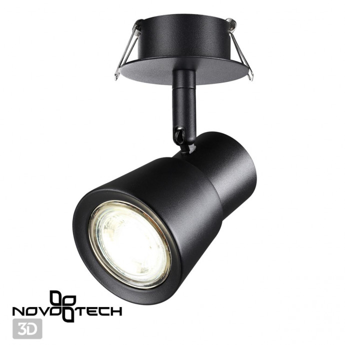 370930 SPOT NT22 237 черный Светильник встраиваемый IP20 GU10 50W 220V MOLO
