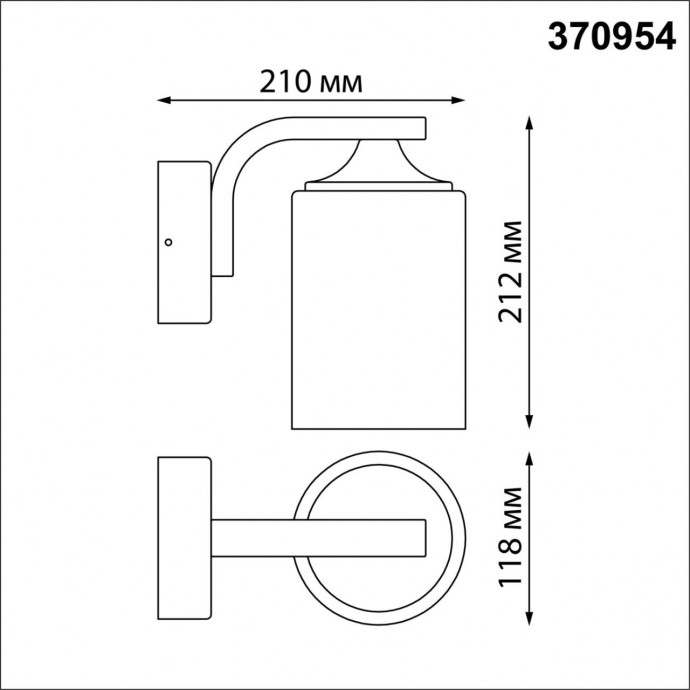 370954 STREET NT23 черный Светильник ландшафтный IP54 E27 max 60W 220-240V NAMI