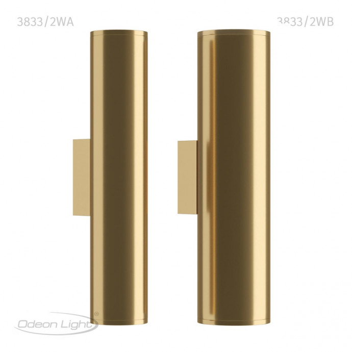 3833/2WA HIGHTECH ODL20 209 золотистый/металл Настенный светильник E27, LED max 7W 220V DARIO