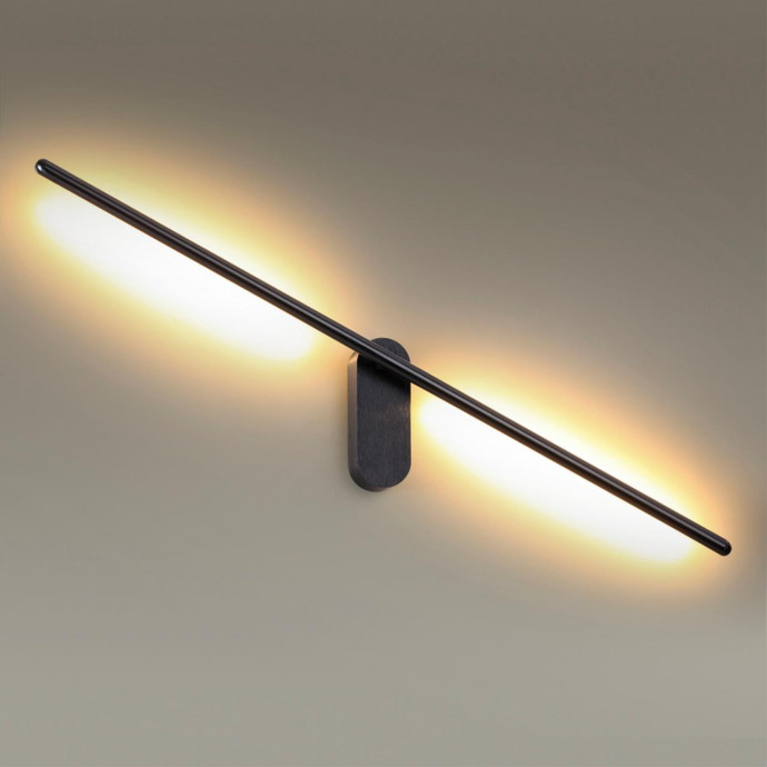 3858/12WB HIGHTECH ODL19 119 черный Настенный светильник LED 12W 710Лм 3000К 220V MILL