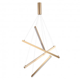 3860/48L L-VISION ODL19 140 золото Подвесной светильник LED 48W 2700Лм 3000К 220V COMETA