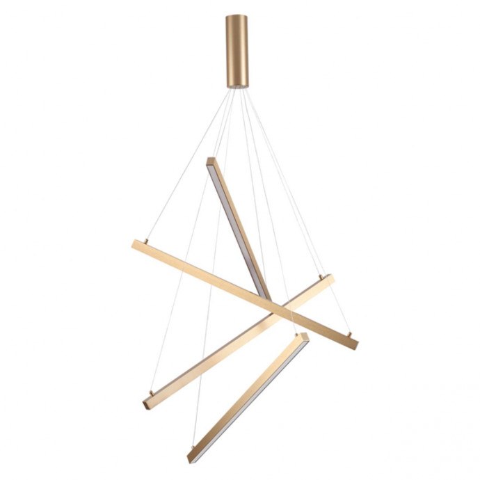 3860/48L L-VISION ODL19 140 золото Подвесной светильник LED 48W 2700Лм 3000К 220V COMETA