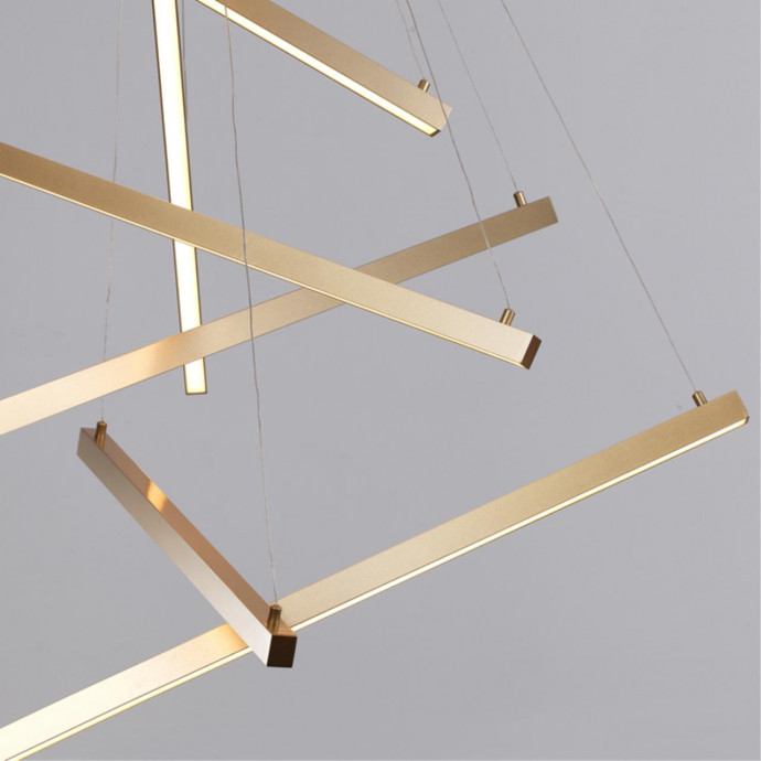 3860/48L L-VISION ODL19 140 золото Подвесной светильник LED 48W 2700Лм 3000К 220V COMETA