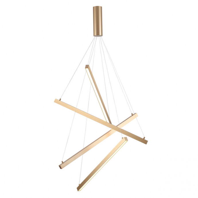 3860/48L L-VISION ODL19 140 золото Подвесной светильник LED 48W 2700Лм 3000К 220V COMETA