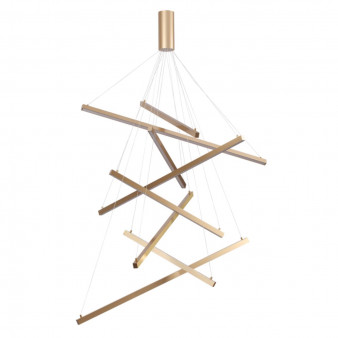 3860/96L L-VISION ODL19 141 золото Подвесной светильник LED 96W 5190Лм 3000К 220V COMETA