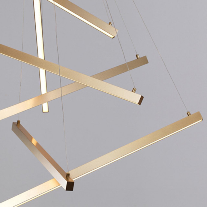 3860/96L L-VISION ODL19 141 золото Подвесной светильник LED 96W 5190Лм 3000К 220V COMETA