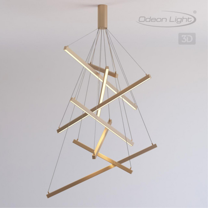 3860/96L L-VISION ODL19 141 золото Подвесной светильник LED 96W 5190Лм 3000К 220V COMETA