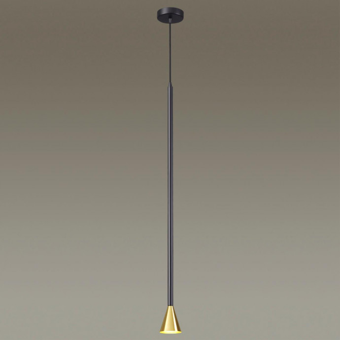 3884/1GB HIGHTECH ODL20 315 черно-золотистый/металл Подвесной светильник LED GU10 7W 220V PIPA