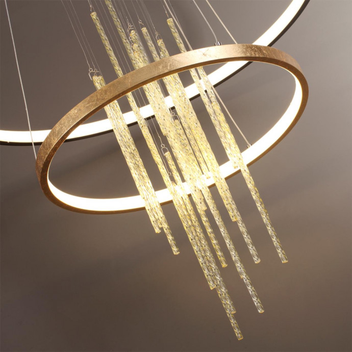 3901/63L L-VISION ODL20 215 золотистый/стекло/металл Подвесной светильник LED 4000K 63W 220V MONICA