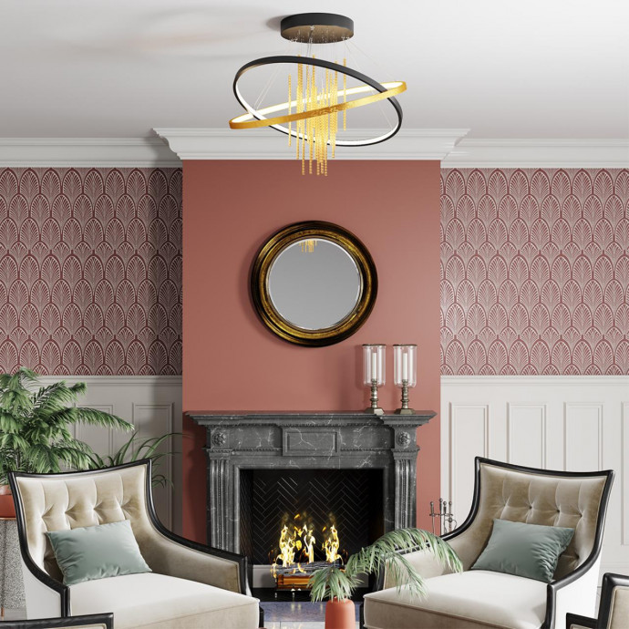 3901/70CL L-VISION ODL22 215 черный/золотистый/металл Потолочный светильник IP20 LED 70W 3340Лм 4000K MONICA