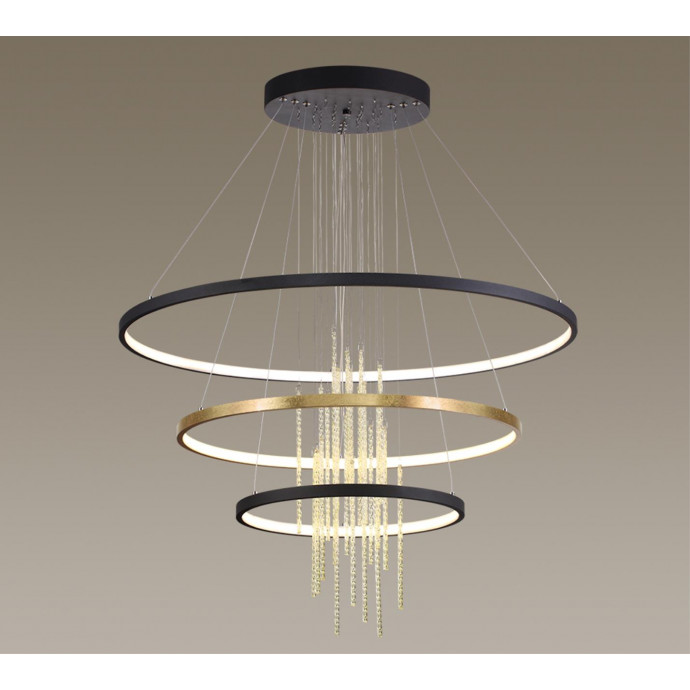 3901/99L L-VISION ODL20 215 золотистый/стекло/металл Подвесной светильник LED 4000K 113W 220V MONICA