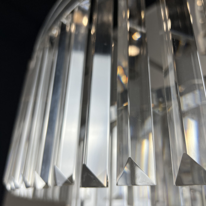 Люстра Rh 1920S Odeon Clear Glass Fringe Chandelier D80 Chrome By Imperiumloft