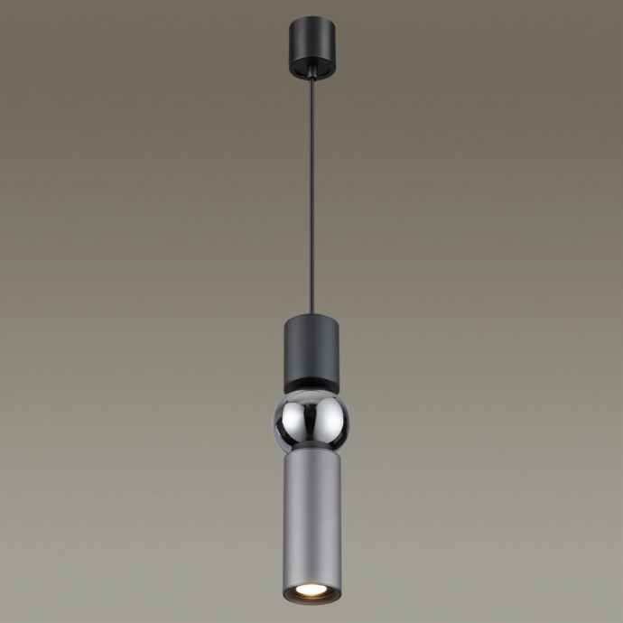 4070/5L L-VISION ODL19 312 серый/хром Подвес GU10 1*5W SAKRA