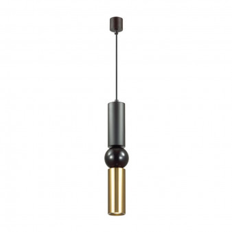 4074/5L L-VISION ODL19 312 черный/золото Подвес GU10 1*5W SAKRA