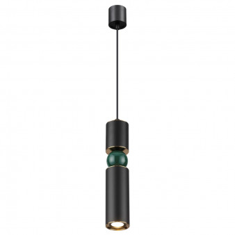 4075/5L L-VISION ODL19 313 черный/золото/зеленый Подвес GU10 1*5W SAKRA