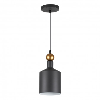 4085/1 PENDANT ODL19 361 темн.серый/золотой Подвес Е27 1*40W 220V BOLLI