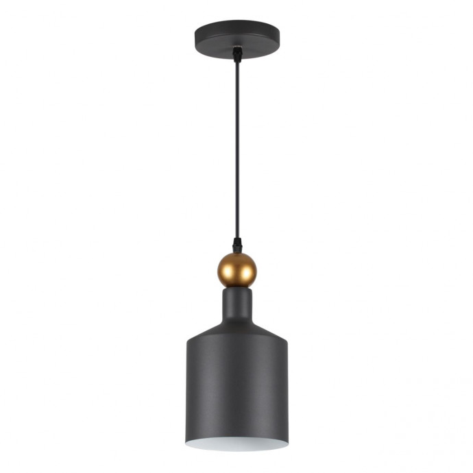 4085/1 PENDANT ODL19 361 темн.серый/золотой Подвес Е27 1*40W 220V BOLLI