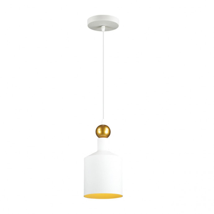 4087/1 PENDANT ODL19 361 белый/золотой Подвес Е27 1*40W 220V BOLLI
