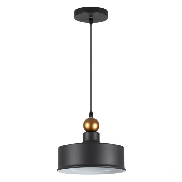 4088/1 PENDANT ODL19 361 темн.серый/золотой Подвес Е27 1*40W BOLLI
