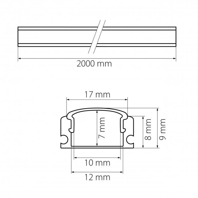 Профиль с прямоугольным рассеивателем  Lightstar 409429