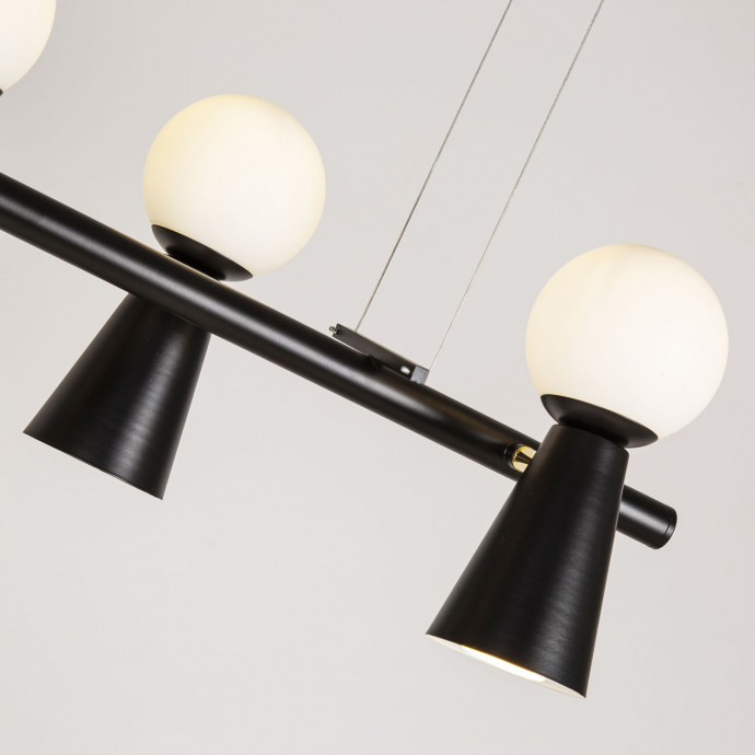 4095-5P, подвесная люстра, L900xW330xH230/1730, 5xG9LEDx3W + 5xGU10x35W