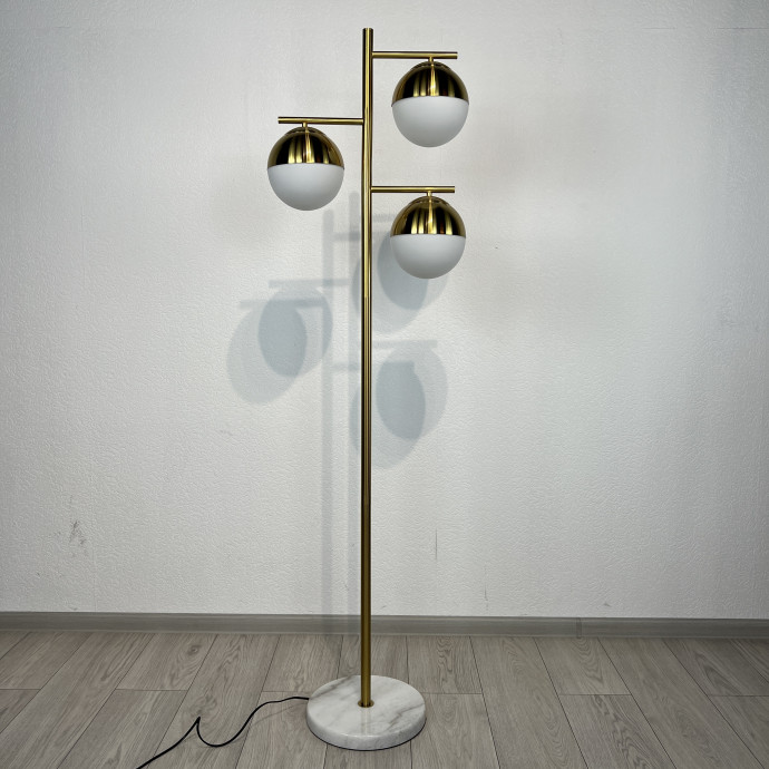 Торшер Geneva Glass Floor Lamp Triple By Imperiumloft