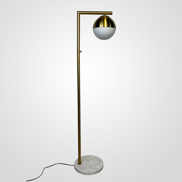 Торшер Geneva Single Glass Globe Floor Lamp By Imperiumloft