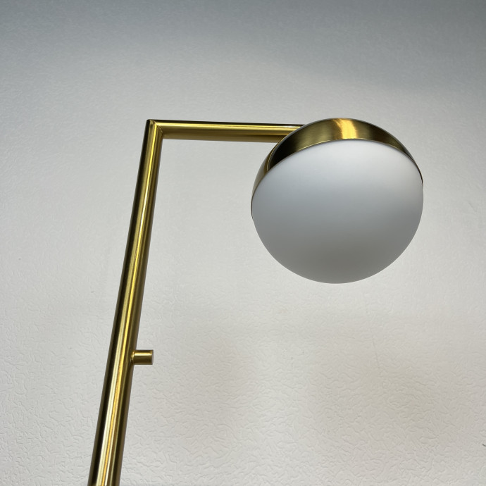 Торшер Geneva Single Glass Globe Floor Lamp By Imperiumloft