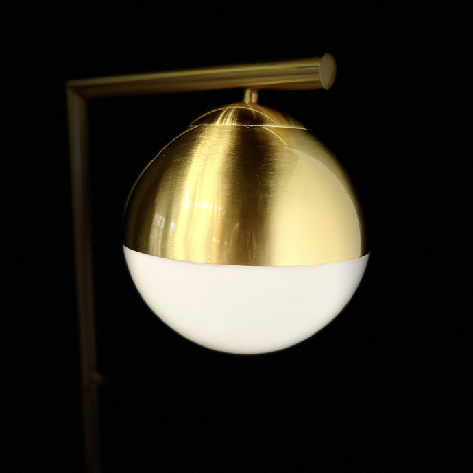 Торшер Geneva Single Glass Globe Floor Lamp By Imperiumloft