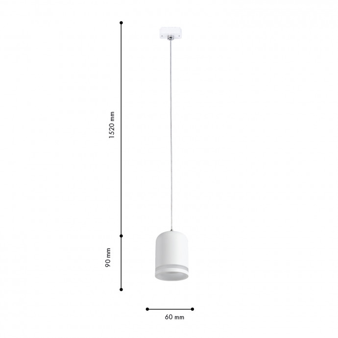 4146-1P, подвес, D62xH1650, LEDx6W, 42V, угол рассеивания: 24°, 350LM, 3000-6000K, IP20, included