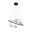 4184-6P, подвесная люстра, D600xH150/1200, 4xG9LEDx10W + LEDx70W + LEDx20W, 4050LM, 3000-6000K, included, remote control