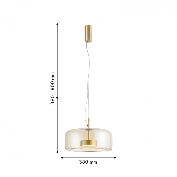 4235-2P, подвес, D380xH390/1800, LEDx12W, 1300LM, 4000K, included