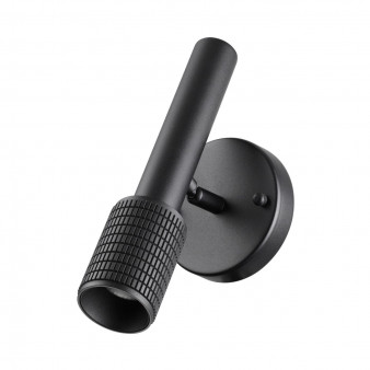 4238/1W HIGHTECH ODL21 233 черный/металл Настенный св-ник выкл на плафоне IP20 LED GU10 max 10W MEHARI