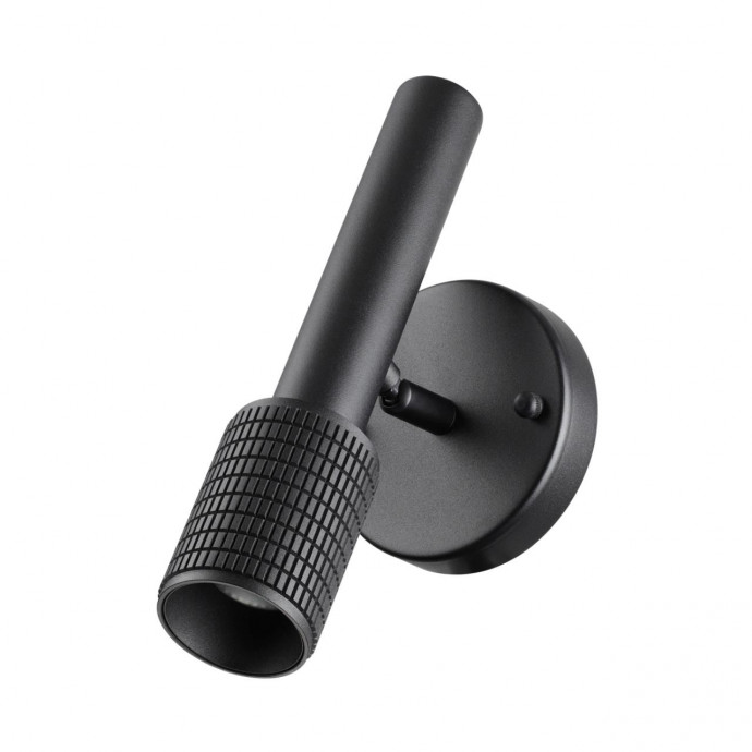 4238/1W HIGHTECH ODL21 233 черный/металл Настенный св-ник выкл на плафоне IP20 LED GU10 max 10W MEHARI