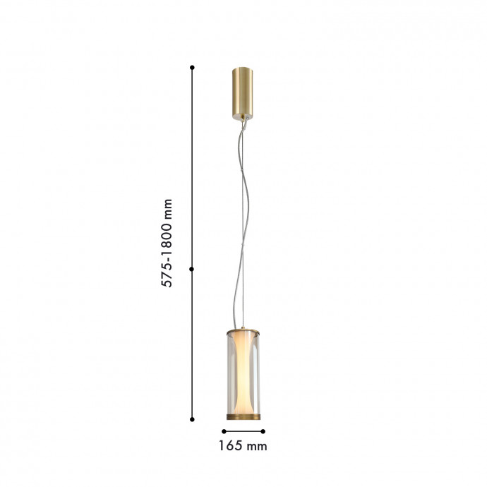 4244-1P, подвес, D165xH575/1800, LEDx12W, 294LM, 4000K, included