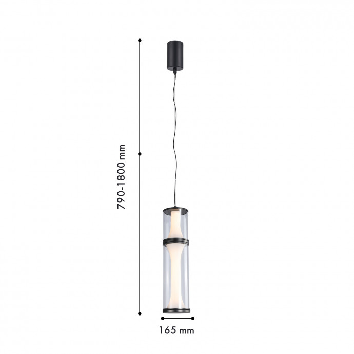 4245-2P, подвес, D165xH790/1800, LEDx20W, 435LM, 4000K, included
