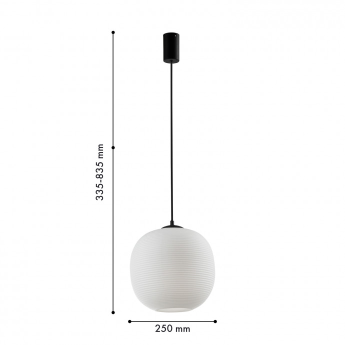 4259-1P, подвес, D250xH335/1835, 1xE27x40W