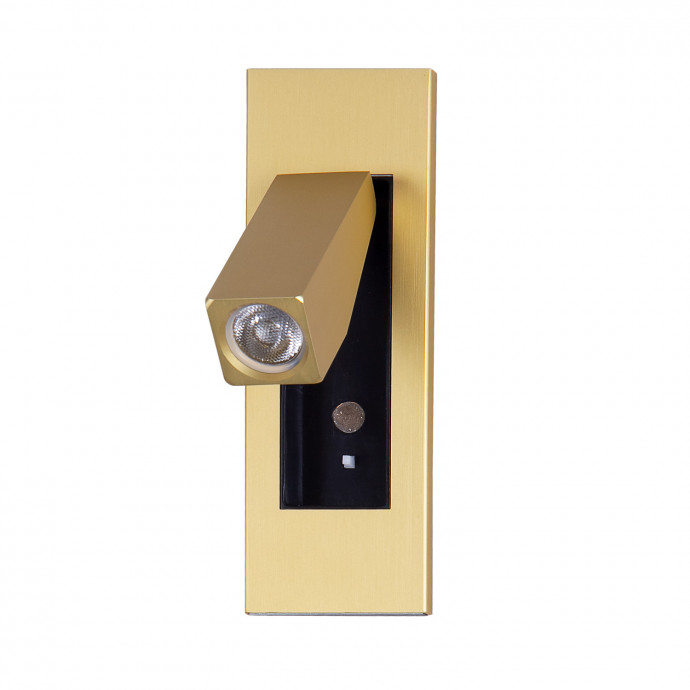 4283-1W, настенный светильник, D45xW50xH155, cutout:L40xW50xH143, LEDx3W, 150LM, 4000K, included, switch