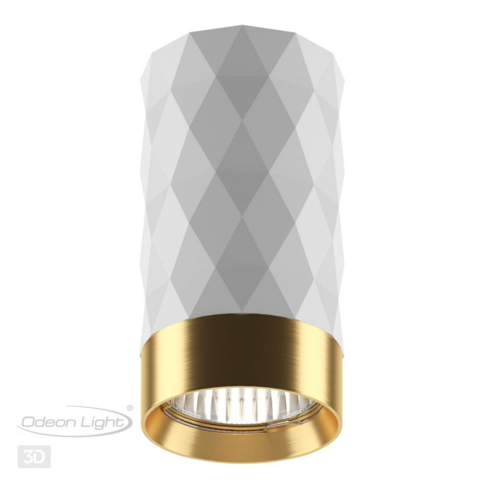 4286/1C HIGHTECH ODL22 263 белый/золотистый/металл Потолочный светильник IP20 LED GU10 max 10W AD ASTRUM