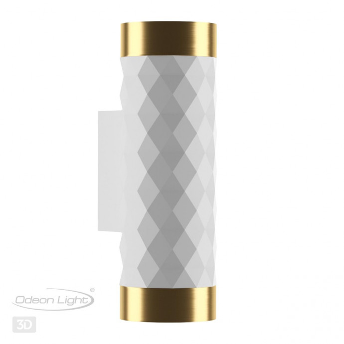 4286/2W HIGHTECH ODL22 263 белый/золотистый/металл Настенный светильник IP20 LED GU10 max 2*10W AD ASTRUM