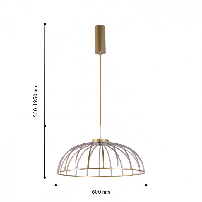 4286-6P, подвесная люстра, D600xH500/1900, LEDx60W, 5700LM, 4000K, included