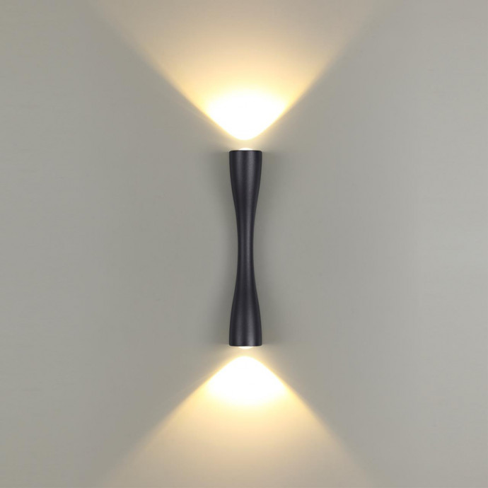 4291/10WL HIGHTECH ODL22 207 черный/металл Настенный светильник IP20 LED 10W 453Лм 3000K ANIKA