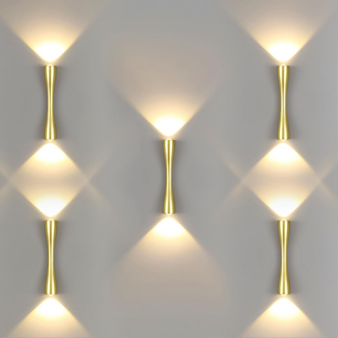 4292/10WL HIGHTECH ODL22 207 золотистый/металл Настенный светильник IP20 LED 10W 536Лм 3000K ANIKA