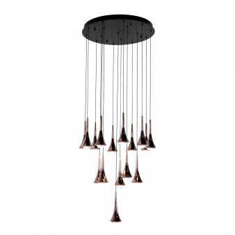 4292-16P, подвесная люстра, D600xH1500/1770, 16xLEDx4W, 6400LM, 4000K, included