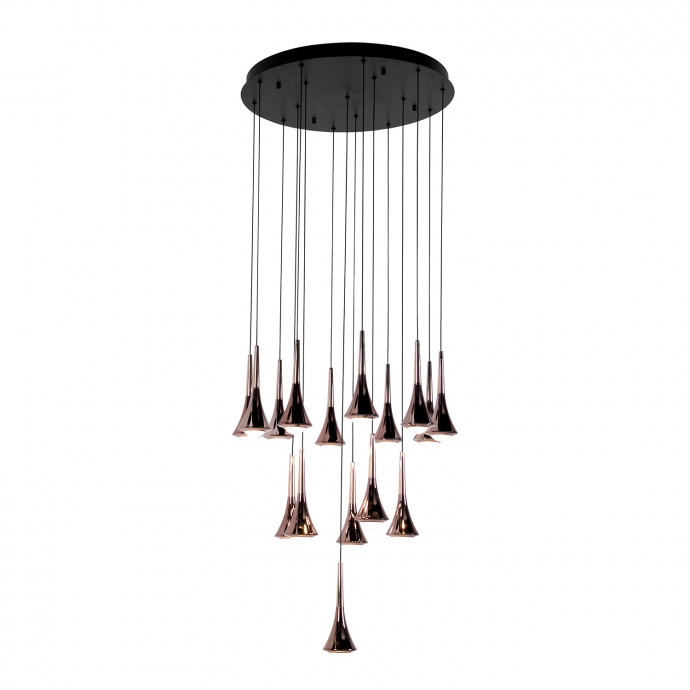 4292-16P, подвесная люстра, D600xH1500/1770, 16xLEDx4W, 6400LM, 4000K, included