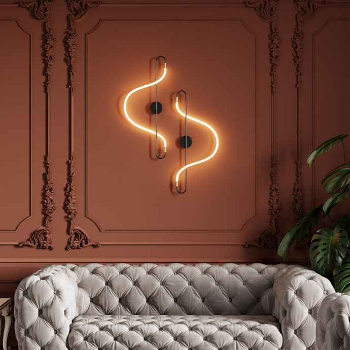 4303/19WL HIGHTECH ODL22 177 черный/античная бронза Настенный светильник IP20 LED 19W 1140Лм 4000K KEYS