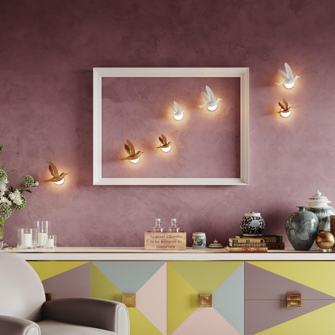 4310/3WL HIGHTECH ODL22 199 белый гипс Настенный светильник (ПРАВ.) IP20 LED 3W 122Лм 3000K COLOMBELLA